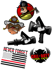 Load image into Gallery viewer, Sticker Sixer - Bombero Designs for firefighters