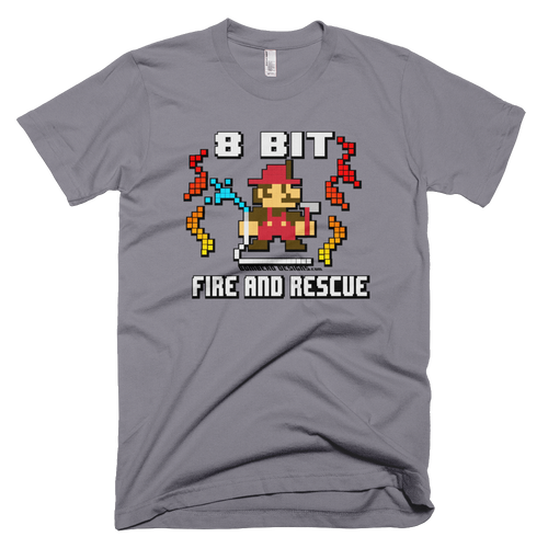 8 Bit Fire - Bombero Designs for firefighters