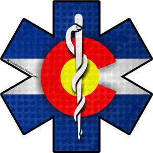 Colorado Star of Life Sticker - Bombero Designs for firefighters