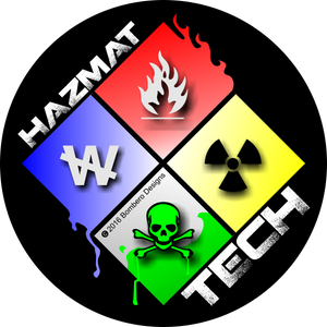 HAZMAT Tech Sticker - Bombero Designs for firefighters