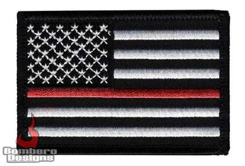 Thin Red Line Patch - Bombero Designs for firefighters