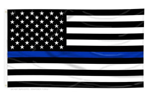 Thin Blue Line Flag - Bombero Designs for firefighters