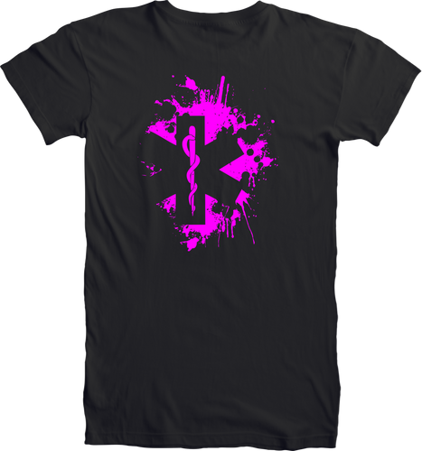 Star of Life Splatter - Women's - Bombero Designs for firefighters