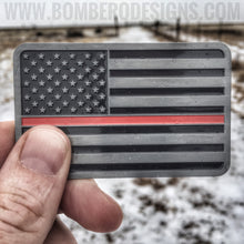 Load image into Gallery viewer, Thin Red Line Emblem - Bombero Designs for firefighters