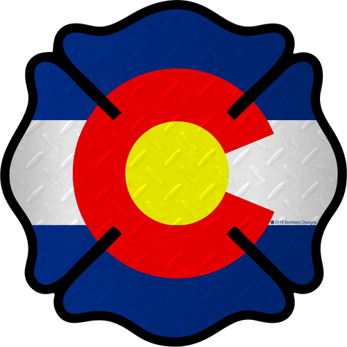 Colorado Maltese Sticker - Bombero Designs for firefighters