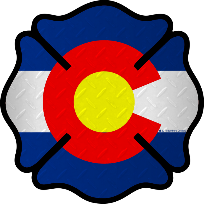 Colorado Maltese Sticker - Bombero Designs for firefighters