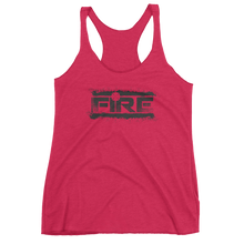 Load image into Gallery viewer, Fire Splatter - Women&#39;s Racerback - Bombero Designs for firefighters