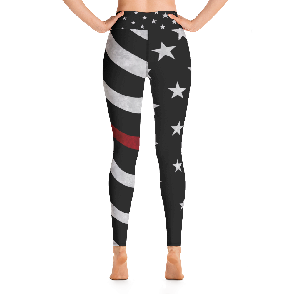 Thin red 2025 line yoga pants